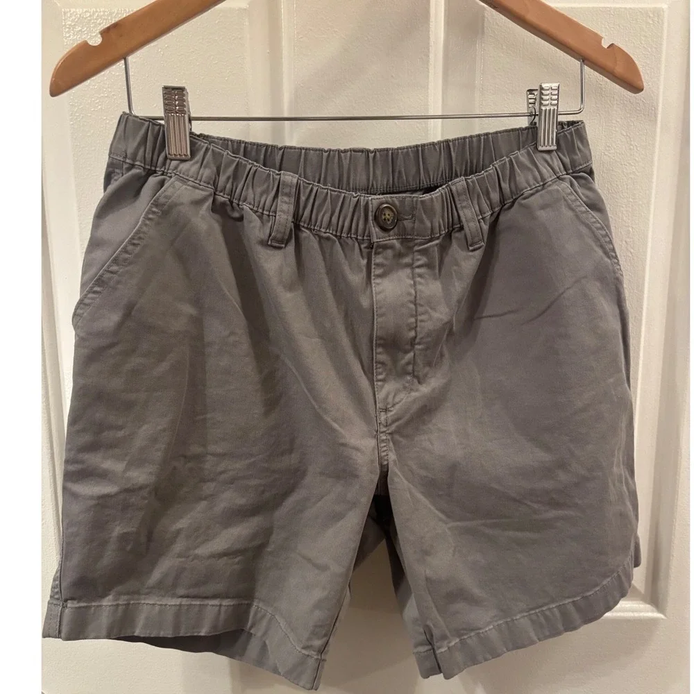 NWOT Chubbies Originals Mens 7 In Inseam Gray Elastic Waist Stretch Shorts Med